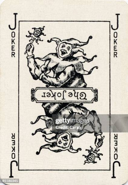 illustrations, cliparts, dessins animés et icônes de vintage playing card with a joker - carte joker