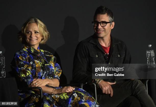 Amy Sedaris and Paul Dinello speak at the Tribeca TV Festival series premiere of At Home with Amy Sedaris at Cinepolis Chelsea on September 22, 2017...