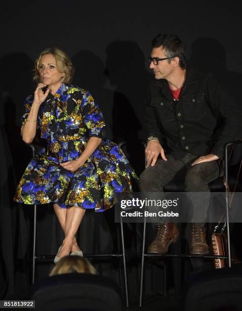 Amy Sedaris and Paul Dinello speak at the Tribeca TV Festival series premiere of At Home with Amy Sedaris at Cinepolis Chelsea on September 22, 2017...