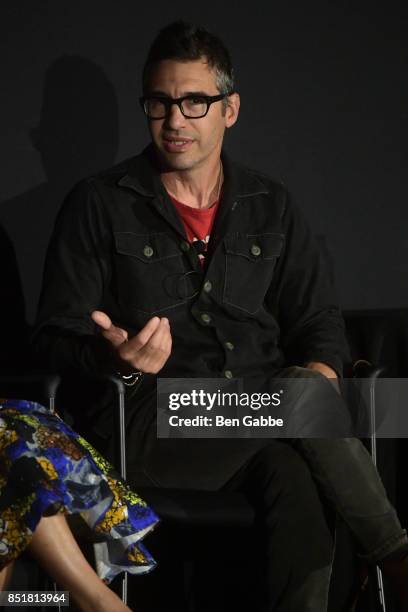 Paul Dinello speaks at the Tribeca TV Festival series premiere of At Home with Amy Sedaris at Cinepolis Chelsea on September 22, 2017 in New York...