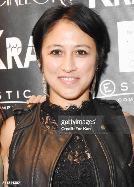 Caroline Chu attends "Krank" Screening Cocktail at SACD on September 22, 2017 in Paris, France.