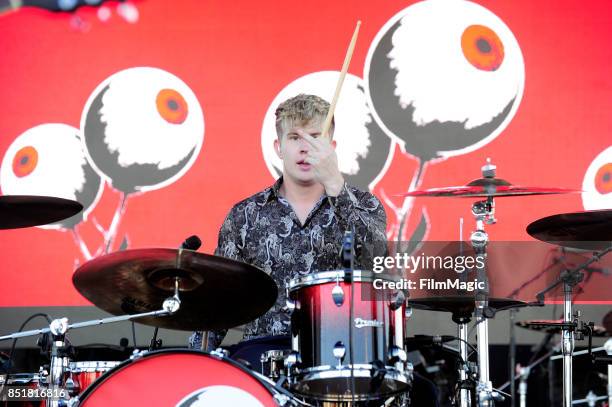 Colin Jones of Circa Waves performs on Huntridge Stage during day 1 of the 2017 Life Is Beautiful Festival on September 22, 2017 in Las Vegas, Nevada.