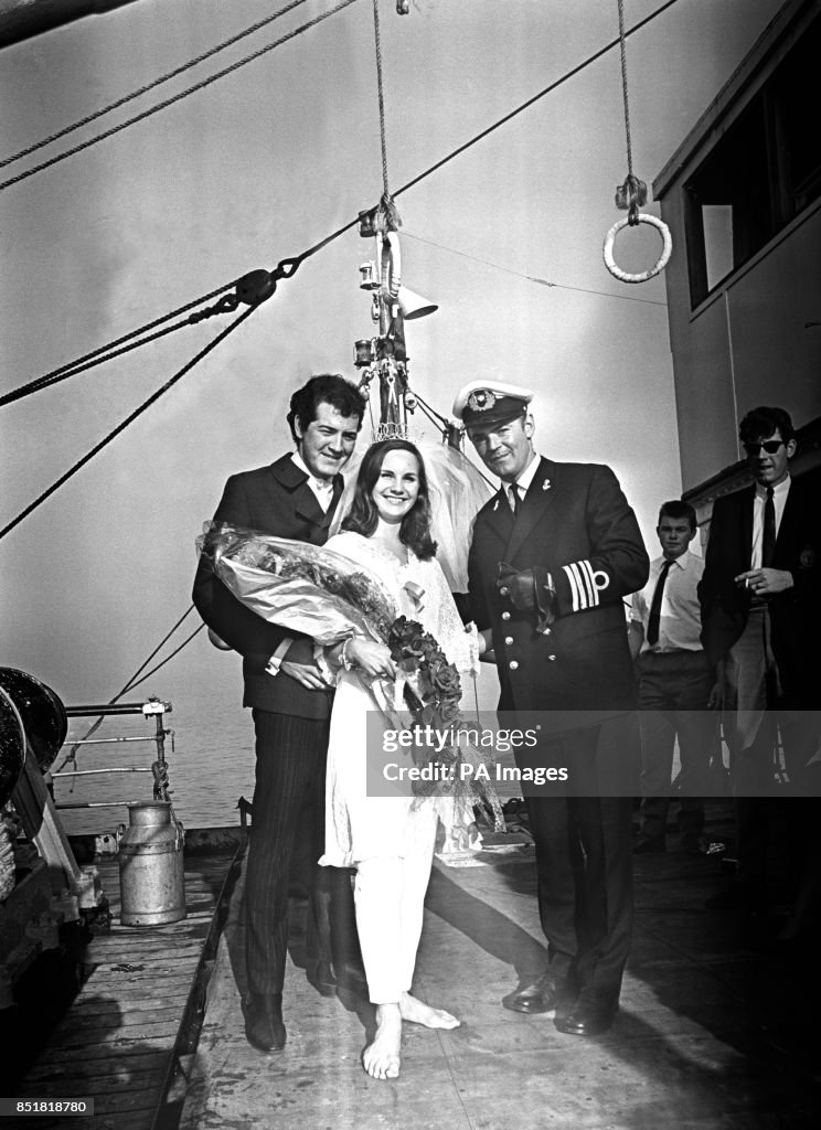 Entertainment - Marriage ceremony - Mick Luvzit and Janet Terret - Radio Caroline North