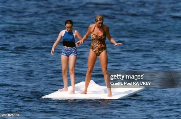 Lady Di en vacances à Saint-Tropez en France, en juillet 1997.