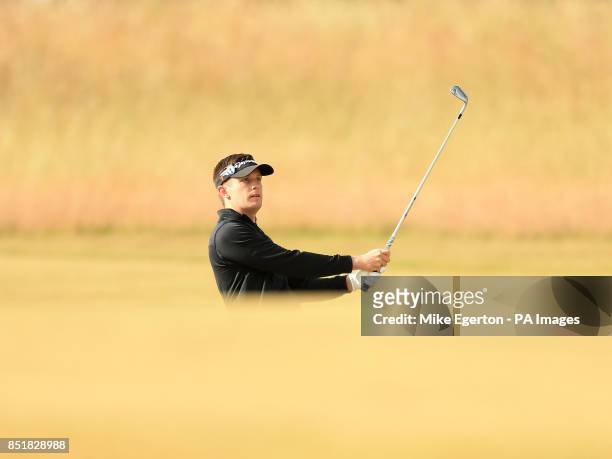 England's Garrick Porteous during day one of the 2013 Open Championship at Muirfield Golf Club, East Lothian.