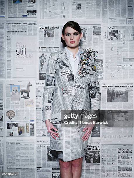 Newspaper fashion Stock Photos, Royalty Free Newspaper fashion Images