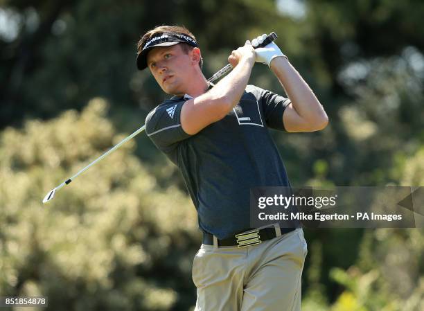 England's Garrick Porteous during day three of the 2013 Open Championship at Muirfield Golf Club, East Lothian.