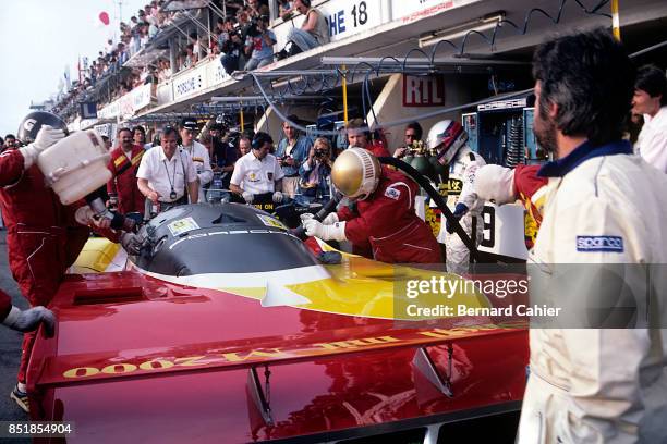 Mario Andretti, Michael Andretti, John Andretti, Porsche 962C, 24 Hours of Le Mans, Le Mans, 06 December 1988.