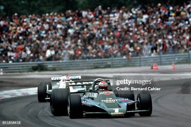 Mario Andretti, Lotus-Ford 80, Grand Prix of France, Dijon-Prenois, 01 July 1979.