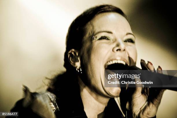 Photo of Anette OLZON and NIGHTWISH, Anette Olzon performing on stage