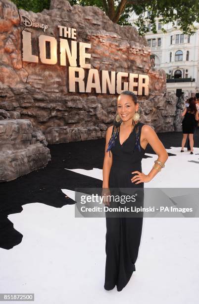Jade Ellis arriving at the UK Premiere of The Lone Ranger, at the Odeon West End cinema in London.