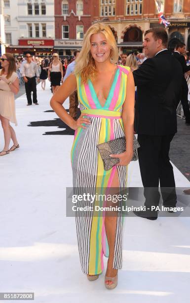 Cheska Hull arriving at the UK Premiere of The Lone Ranger, at the Odeon West End cinema in London.