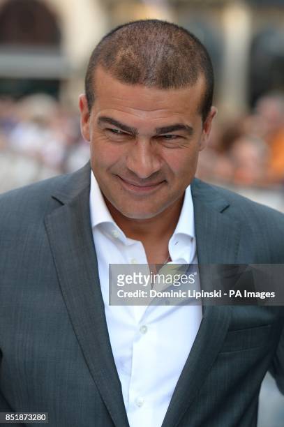 Tamer Hassan arriving at the UK Premiere of The Lone Ranger, at the Odeon West End cinema in London.