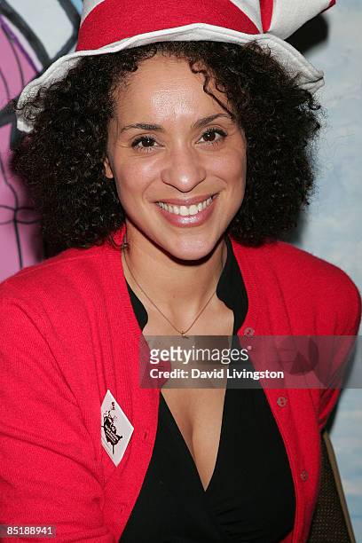 Actress Karyn Parsons attends the 11th annual Read Across America program at the Compton Unified School District Education Service Center on March 2,...