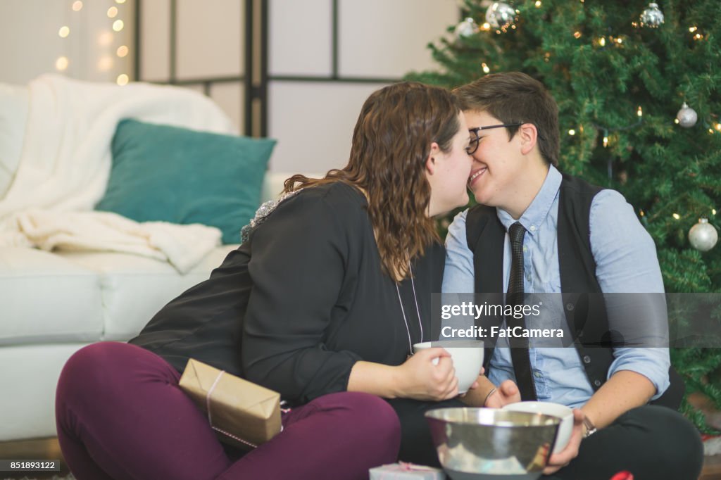 Holiday kiss