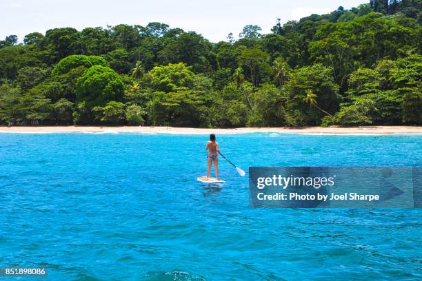 recreational woman - costa rica beach stock pictures, royalty-free photos & images