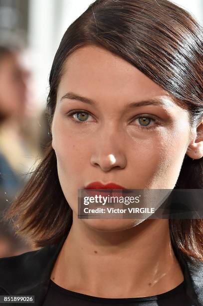 Bella Hadid walks the runway at the Max Mara Ready to Wear Spring/Summer 2018 fashion show during Milan Fashion Week Spring/Summer 2018 on September...