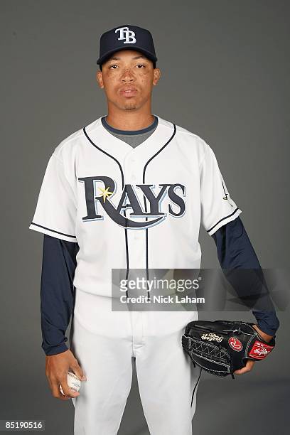 Calvin Medlock of the Tampa Bay Rays poses during Photo Day on February 20, 2009 at the Charlotte County Sports Park in Port Charlotte, Florida.
