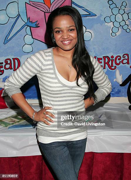 Actress Kyla Pratt attends the 11th annual Read Across America program at the Compton Unified School District Education Service Center on March 2,...