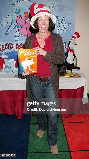 Actress Clare Carey attends the 11th annual Read Across America program at the Compton Unified School District Education Service Center on March 2,...