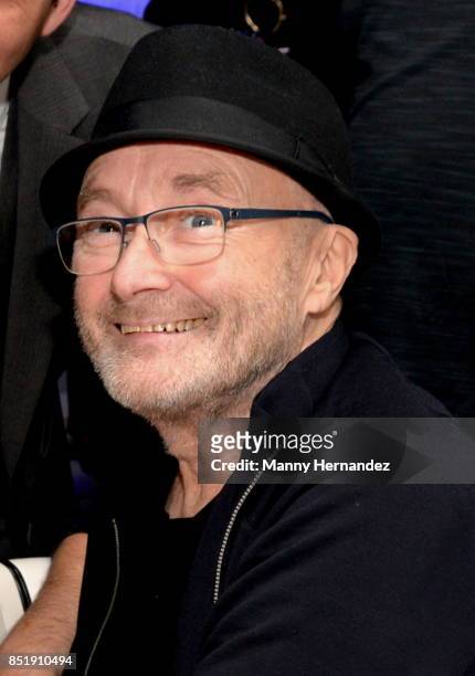 Phil Collins attends Little Dreams Foundation Music Auditions in Design District on September 20, 2017 in Miami, Florida.