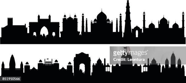 ilustrações de stock, clip art, desenhos animados e ícones de india (all buildings are moveable and complete) - jama masjid agra