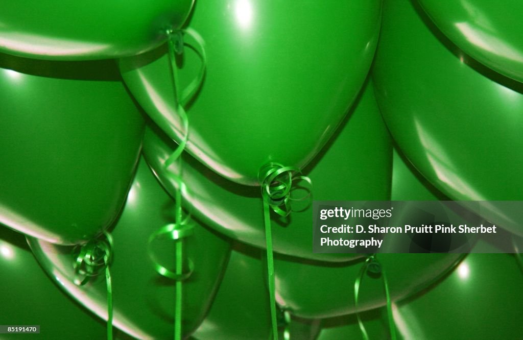 Green Birthday Balloons