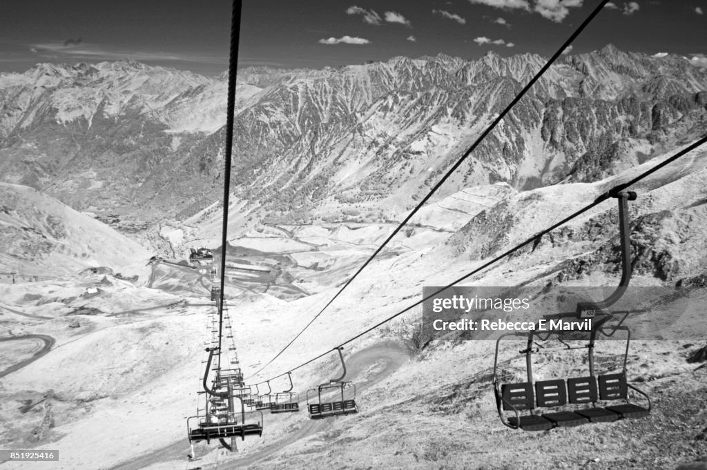 Telesiege du Grand Barbat chairlift, French Pyrenees