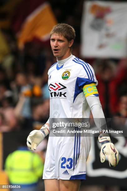 Kuban Krasnodar goalkeeper Aleksandr Belenov