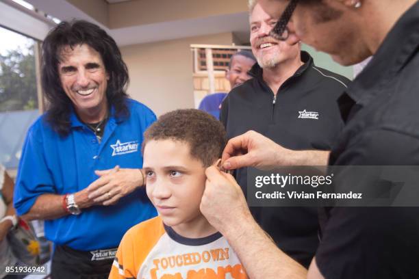 Alice Cooper attends the Starkey Hearing Foundation Hearing Mission during Rock In Rio 2017 at JW Marriott Hotel on September 21, 2017 in Rio de...