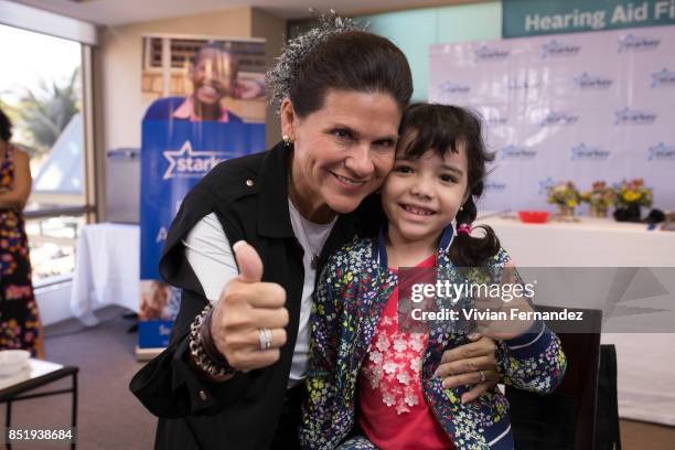 Tani Austin attends the Starkey Hearing Foundation Hearing Mission during Rock In Rio 2017 at JW Marriott Hotel on September 21, 2017 in Rio de...