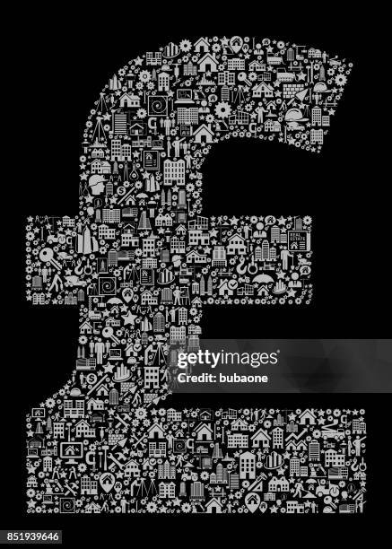 pound construction industry vector icon pattern - contractor computer stock illustrations