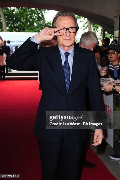 Bill Nighy arriving for the world premiere of About Time, at Somerset House, London.