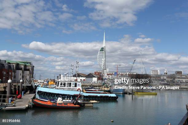 General view of Spinnaker Tower in Portsmouth