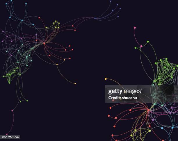 colorful big data pattern background - electric arc stock illustrations