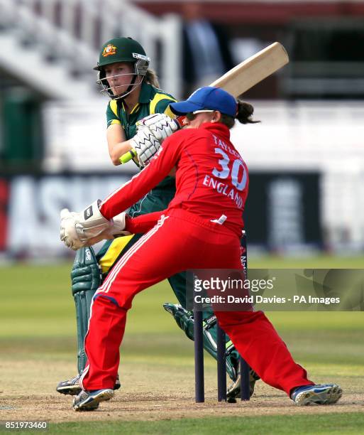 Australia's Meg Lanning battting during the first Ashes One Day International at Lords', London.