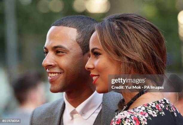 Marvin Humes and Rochelle Humes arriving for the World Premiere of One Direction: This Is Us, at the Empire Leicester Square, London.