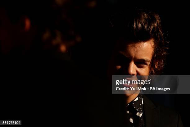Harry Styles of One Direction arriving for the World Premiere of One Direction: This Is Us, at the Empire Leicester Square, London.