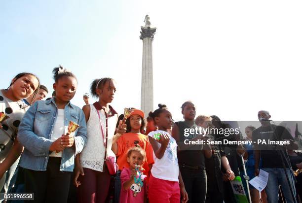 Fifty young bell ringers mark the 50th anniversary of Martin Luther King's 'I have a dream' speech. Bells rang at 3pm - the hour Dr King gave his...