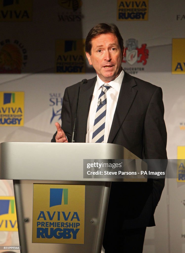 Prem Rugby Launch Premiership Rugby's Chief Executive Mark McCafferty during the Aviva ...