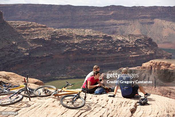 Bikers Resting in Moab, Utah