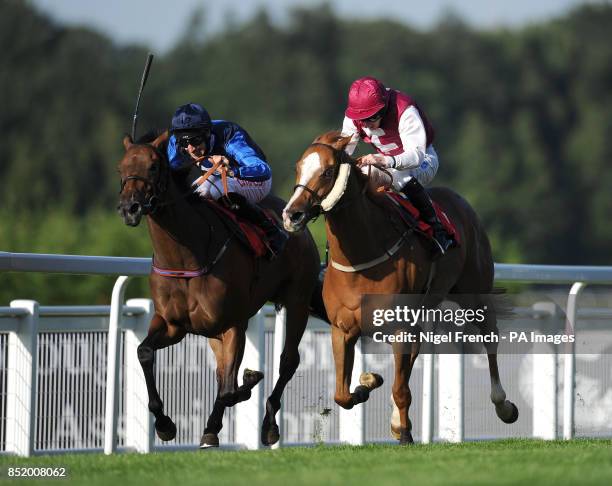 Opera Box , ridden by George Baker goes onto win The Watch Fred's Pushes On Betfred TV Handicap Stakes ahead of Tinshu , ridden by Paul Hanagan in...