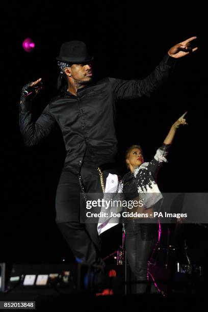 Ne-Yo performs on stage during day two of the Fusion Festival at Cofton Park, Birmingham.