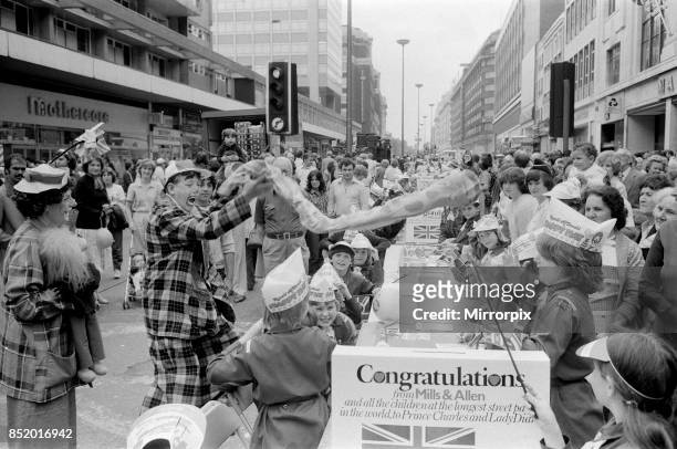 The Oxford Street Association staged a party for over 5000 children ahead of the Royal Wedding, the party stretched from Tottenham Court Road to...