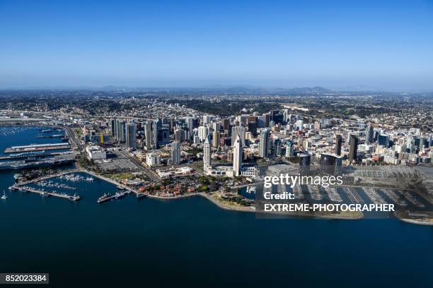 embarcadero marina park - san diego street stockfoto's en -beelden