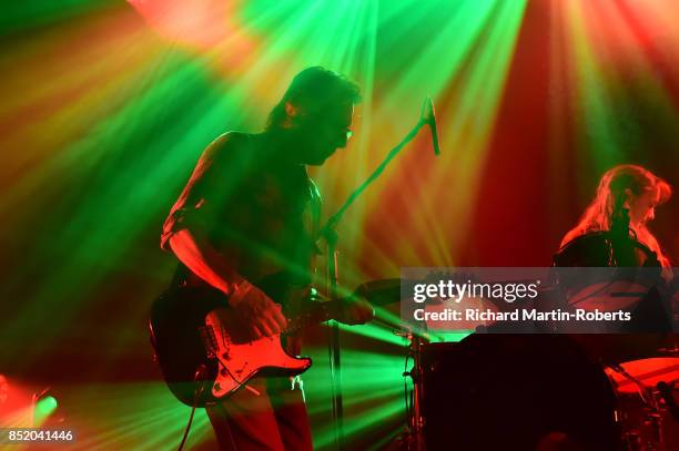 Trad Gras Och Stenar perform on stage during the Liverpool International Festival of Psychedelia on September 22, 2017 in Liverpool, England.