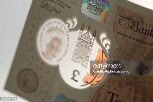 new ten pound note released 2017 - balance finance minimal stock pictures, royalty-free photos & images