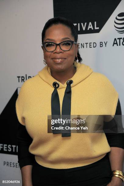 Oprah Winfrey attends "Released" premiere during Tribeca TV Festival at Cinepolis Chelsea on September 22, 2017 in New York City.