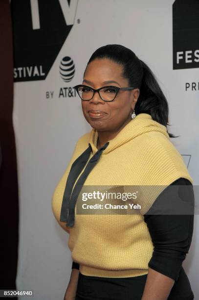 Oprah Winfrey attends "Released" premiere during Tribeca TV Festival at Cinepolis Chelsea on September 22, 2017 in New York City.