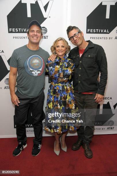 Andy Cohen, Amy Sedaris and Paul Dinello attend "At Home With Amy Sedaris" premiere during Tribeca TV Festival at Cinepolis Chelsea on September 22,...